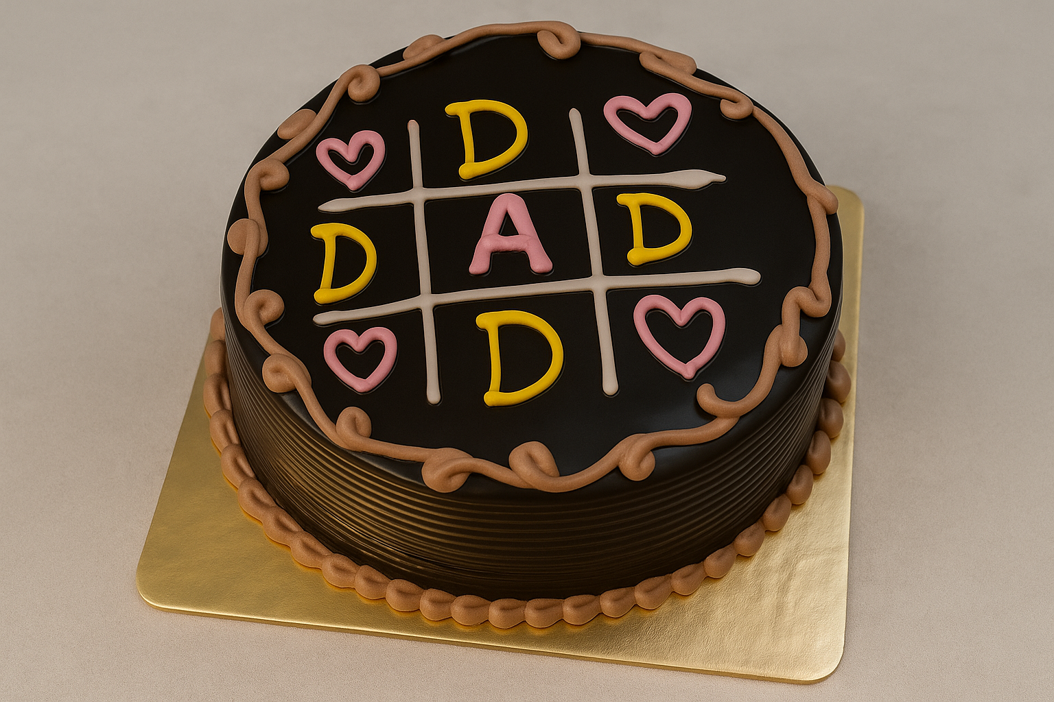 Chocolate Father's Day DAD Cake